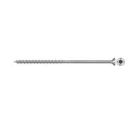 fischer PowerFast II CTP - Tornillo para aglomerado (6,0 x 100, A4, 100 unidades, cabeza avellanada, estrella interior TX), rosca parcial, acero inoxidable A4, para montaje en madera