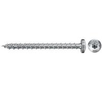fischer PowerFast II PTF 5.0x70 - Tornillo para aglomerado (50 unidades, rosca completa, cabeza de pan con estrella interior, tornillo para carpintería, reduce la resistencia al atornillado y el