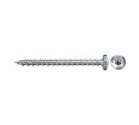 fischer PowerFast II PTF - Tornillo para aglomerado (200 piezas) totalmente roscado, cabeza plana con estrella interior, tornillo para carpintería, reduce la resistencia al atornillado y el tiempo de