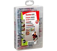 fischer-PROFIbox DUOPOWER + Tornillos, caja de tacos y tornillos, maletin de 150 uds.
