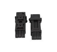 FISCHER PROTEC FK 85 TWIN - Candado plegable para bicicleta (2 candados plegables, incluye soporte, con cuenco, recubierto de plástico, longitud: 85 cm), color negro