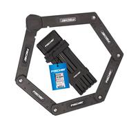 Fischer Schloss Candado Plegable, Unisex Adulto, Negro, 85 cm