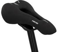 Fischer Saddle Memory Foam, Pressure Relief Thanks to Foam Insert, City, Trekking and MTB