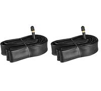 Fischer Schlauch Mittel Cámara de Aire para Bicicleta de 26 Pulgadas (AV), Unisex, Válvula de Coche, Auto Ventil (Paquete de 2)