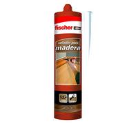 fischer - Sellador para Madera Sapelly, Adhesivo para Madera, Barnizable y Pintable, Elástico y Flexible Sin Siliconas Ni Disolventes, Idóneo para Carpintería (300 ml)