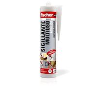 Fischer Sellador multiusos acrílico SA 310 blanco, excelente para soportes porosos, paredes, madera, yeso, inodoro, 9386