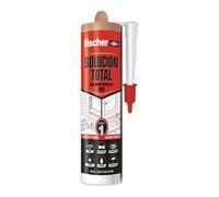 Fischer Sellante Adhesivo Marrón 290 ml Elástico 700% Aplicable en Húmedo Intemperie