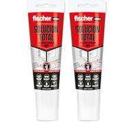 fischer - Sellante de juntas MS Express (tubo 80 ml) Blanco, cola monocomponente, pegado y sellado multi-material, interior y exterior, resistente al agua y a la decoloración (Paquete de 2)