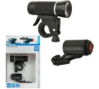 Fischer Set Faro Y Luz Trasera LED Alu 30 Lux StVZO