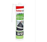 fischer - Silicona Mármoles Blanca 300 ml | Sellador Acético para Materiales Porosos y Piedra Natural | Alta Elasticidad y Resistencia a Agentes Atmosféricos