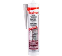 Fischer - Silicona sanitaria DSSA Premium para esquinas, 53101