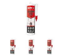 fischer - Solución Total Blanco 290ml | Alta Elasticidad y Adherencia | Pintable y Resistente a UV | Uso Interior y Exterior | Para Construcción, Automoción y Techos (Paquete de 4)