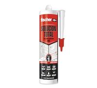 fischer - Solución Total Cristal 290ml | Flexible y de Baja Merma | Adherencia Duradera en Múltiples Materiales | Uso en Construcción e Industria | Transparente, Resistente a Humedad y Pintable