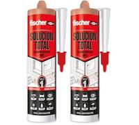fischer - Solución Total Terracota | Silicona Terracota Exterior y Sellador Adhesivo MS | Ideal para Hormigón, Ladrillo y Más | 290 ml (Paquete de 2)