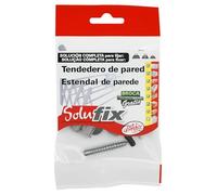fischer - Solufix Tendederos de pared, pack de tacos para anclar y fijar Tendederos a la pared