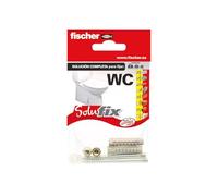 fischer - Solufix WC, conjunto soporte para fijar y anclar inodoros y wc