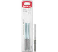 Fischer Soporte para estante retráctil CPF 10 x 100 K, para aplicaciones de estantes, estanterías y estantes en mampostería llenas y semillenas, 2 unidades, 501634