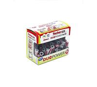 fischer Taco DuoPower, Gris plus rojo, (Caja de 70 Ud), 536386, 6x30