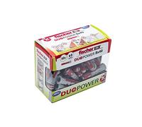 fischer Taco Duopower, Gris Plus rojo, DIY 50 unid, 536387, 8x40