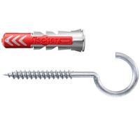 fischer - Taco Universal DUOPOWER 10x50mm con gancho redondo grande formato 2 piezas - FISCH535483