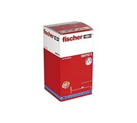 fischer - Tacos pladur DuoTec, tornillos y tacos pladur soporte tv 10 mm, Caja 25 uds tornillos + 10 tacos pladur