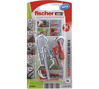 Fischer - Tacos DuoPower de 8 x 40 mm con 4 ganchos redondos - Fischer