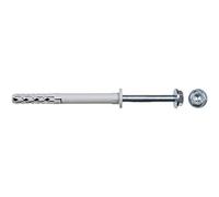fischer - Tacos largos pared, tacos nylon con tornillo SXR 10x80 con cabeza avellanada para estructuras metálicas y de madera, Caja de 50 Uds