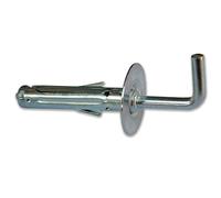Fischer, Tacos metálicos SBS 9/6 con gancho largo (50 unidades) para la fijación de muebles, estantes, espejos en hormigón y ladrillo completo