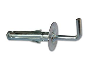 Fischer, Tacos metálicos SBS 9/6 con gancho largo (50 unidades) para la fijación de muebles, estantes, espejos en hormigón y ladrillo completo