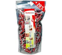 fischer - Bigpack DuoPower tacos para aire acondicionado, Tacos para pared, Tacos universales, Tacos para hormigón, Grigio-rosso, 6x30 mm 240 pz