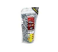 fischer Tacos pared para hormigón SX 6x30 para fijar lámparas, cuadros, Pack 200 tacos + 40