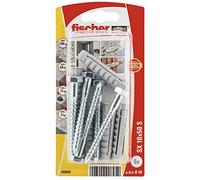 fischer - Tacos y tornillos para pared,10X50mm 5 unidades