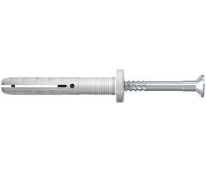 FISCHER TASSELLI 5X50 N-F A PERCUSIÓN CON BORDE PLANO Y TORNILLO PREMONTA 100PZ