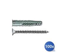 Fischer Tassello Con Vite 5x30 100x Nylon Ux-S C0N Gris Pozidriv Tsp E-100 Mm