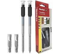 Fischer Thermax 10/100 M8 - Juego de 2 tacos para fijación en revestimiento aislante (máx. 100 mm)