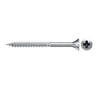 fischer Tornillo de aglomerado 4,0 x 40 cabeza avellanada azul galvanizado rosca parcial Phillips PZ