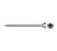 fischer Tornillo de aglomerado 5,0 x 30 cabeza avellanada azul-galvanizado rosca completa Phillips PZ