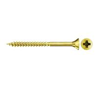 fischer Tornillo de aglomerado FSPII 6.0 x 70 cabeza avellanada amarillo galvanizado rosca parcial Phillips PZ