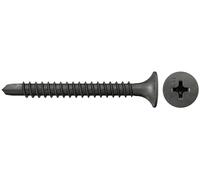 fischer Tornillo de montaje rápido 3,5 x 55, tornillo especial con punta de perforación, cabeza de trompeta, rosca fina y accionamiento Phillips PH, para montaje de placas de yeso en perfiles