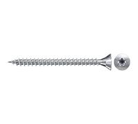 fischer Tornillo para aglomerado (5,0 x 25 cm, cabeza avellanada, galvanizado, interior de rosca completa)
