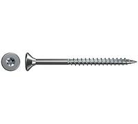 fischer Tornillo para aglomerado de 5,0 x 50 mm, cabeza avellanada, galvanizado, rosca parcial, interior
