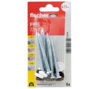 Fischer Tornillos para marco de ventana FFS 7,5 x 72 K (6)
