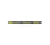 Fischer Twin Skin Pro Jr Mounted Esquís de fondo para niños 117 cm Negro | Para niños y jóvenes, estilo clásico, tecnología Twin Skin, fijación incluida, sistema sin cera, agarre seguro