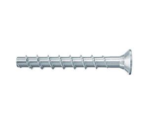 fischer UltraCut FBS II 6 x 140/85 - Tornillo de hormigón para fijación en fontanería, calefacción y clima, galvanizado, 100 unidades