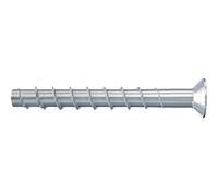 fischer UltraCut FBS II 6x30/5 cabeza avellanada, potente tornillo de hormigón, fijación en fontanería, calefacción y clima, galvanizado, 100 unidades