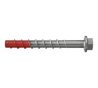 fischer UltraCut FBS II 8 x 100 50/35 US Hexagonal Acero Inoxidable Potente Tornillo de hormigón con punta endurecida, para exteriores y zonas húmedas, fijación segura en hormigón, 50 unidades