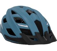 Fischer Urban Plus Chicago Casco de Ciclismo con luz Trasera LED integrada, Casco de Bicicleta para Adultos, Azul, L/XL, 58-61 cm
