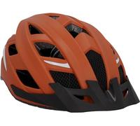 FISCHER Urban Plus Miami - Casco de Ciclismo para Adultos, 58-61 cm, Color marrón, con luz Trasera LED integrada