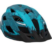 FISCHER Urban Plus NY - Casco de Ciclismo para Adultos (52-59 cm, con luz Trasera LED integrada), Color Azul