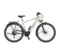 Fischer Viator 7.0i Bicicleta eléctrica para Hombre y Mujer, 55 cm, Motor Central de 70 NM, batería de 36 V, E-Bike Trekking, Cemento Mate, 55cm-630Wh